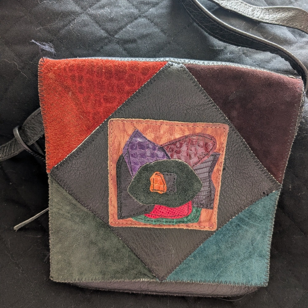 Vintage patchwork crossbody - Picture 1 of 3